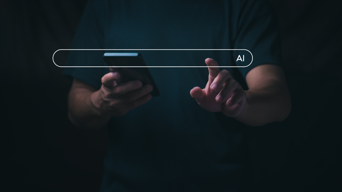 Professionelle digitale Benutzeroberfläche, die den strategischen Übergang von traditionellem SEO zu KI-basierter LLM-Optimierung veranschaulicht.